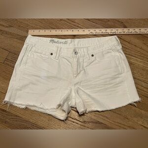 Madewell shorts size 29 size 8 white denim‎